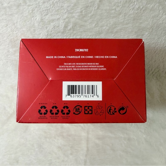 Disney Mickey Mouse Christmas Tree Ornament Hallmark Gold Glass Head Logo New - Picture 4 of 5